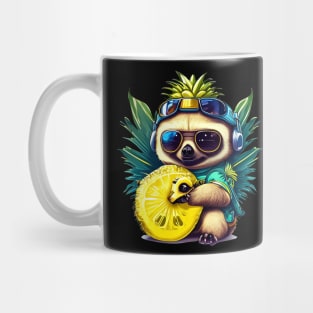 AI Citrus Sloth Mug